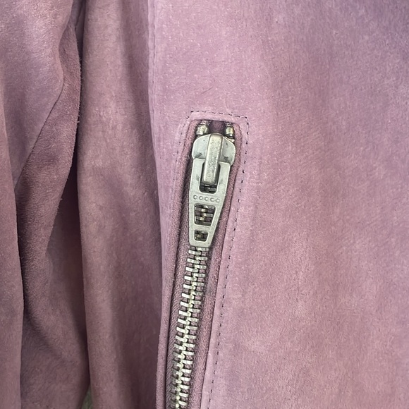 NWOT Blank NYC Suede Moto Jacket Lilac Light Purple Size S - Picture 6 of 8